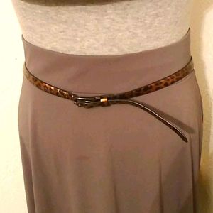 JCrew cheetah print leather belt, size 6-8